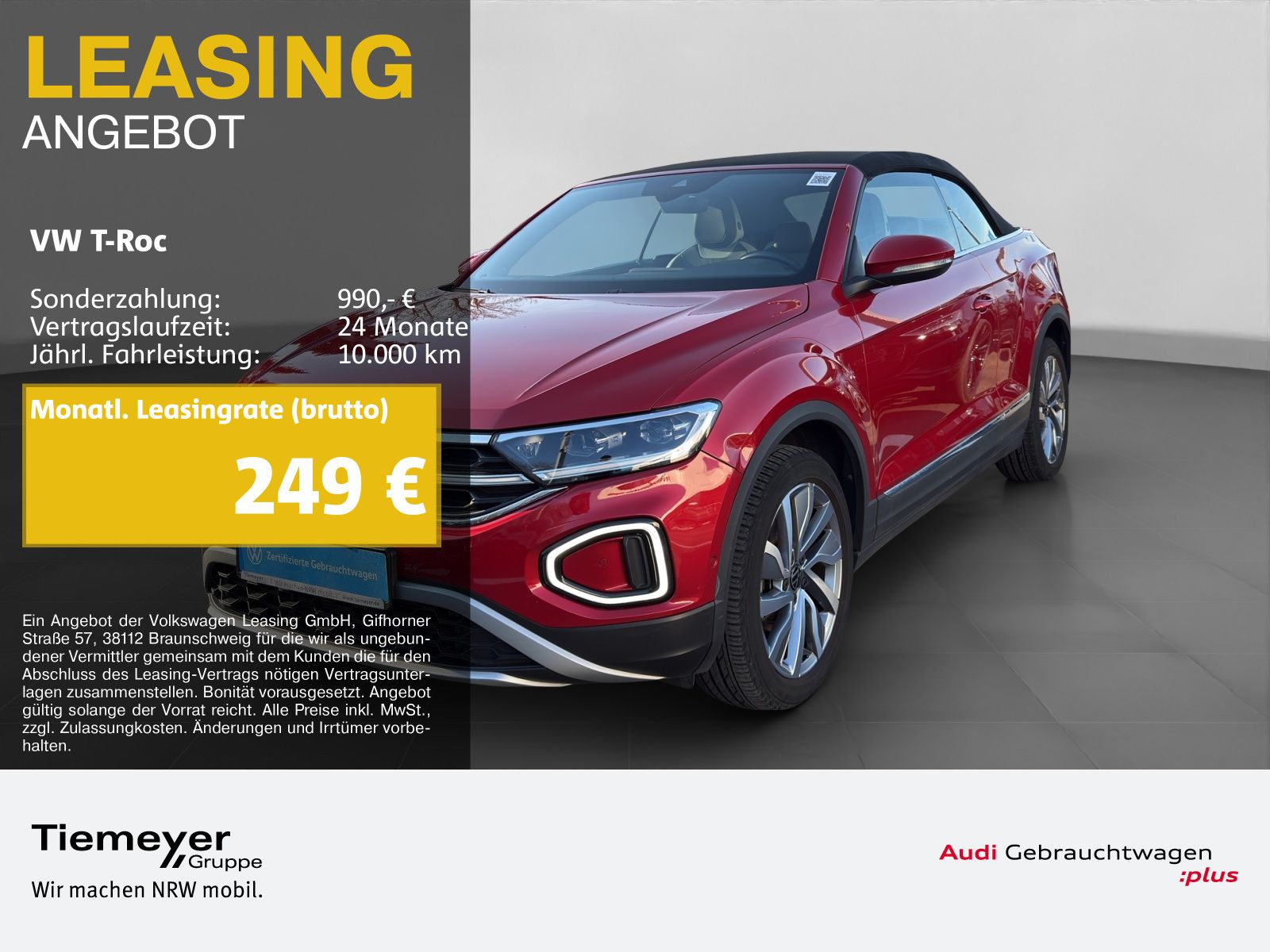Volkswagen T-Roc Cabrio 1.5 TSI DSG STYLE LEDER IQ.LIGHT AH
