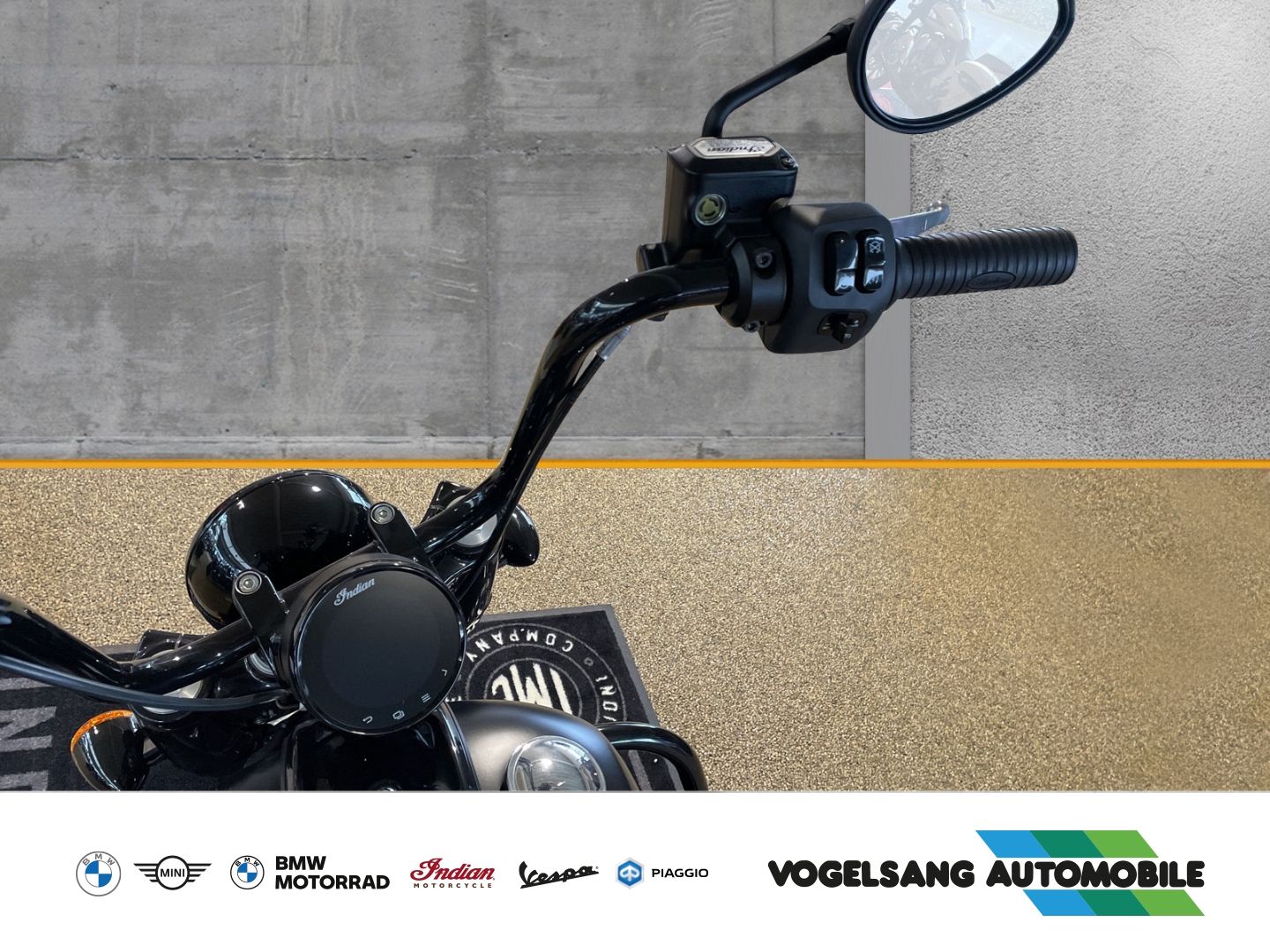 Fahrzeugabbildung Indian Chief Bobber Ape-Lenker, Sturzbügel, Gepäckträge