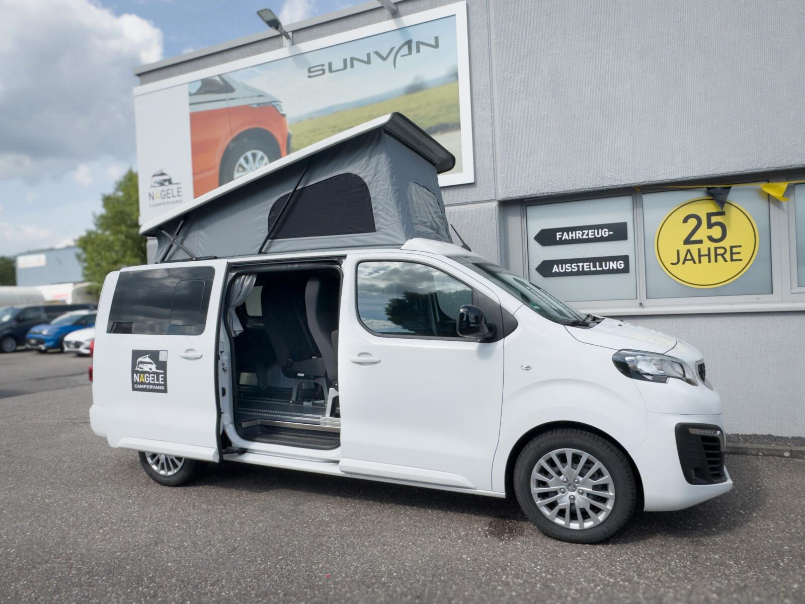 Peugeot Sunvan 2.0 BlHDi 145 - 8 Sitze & Schlaf-Hubdach