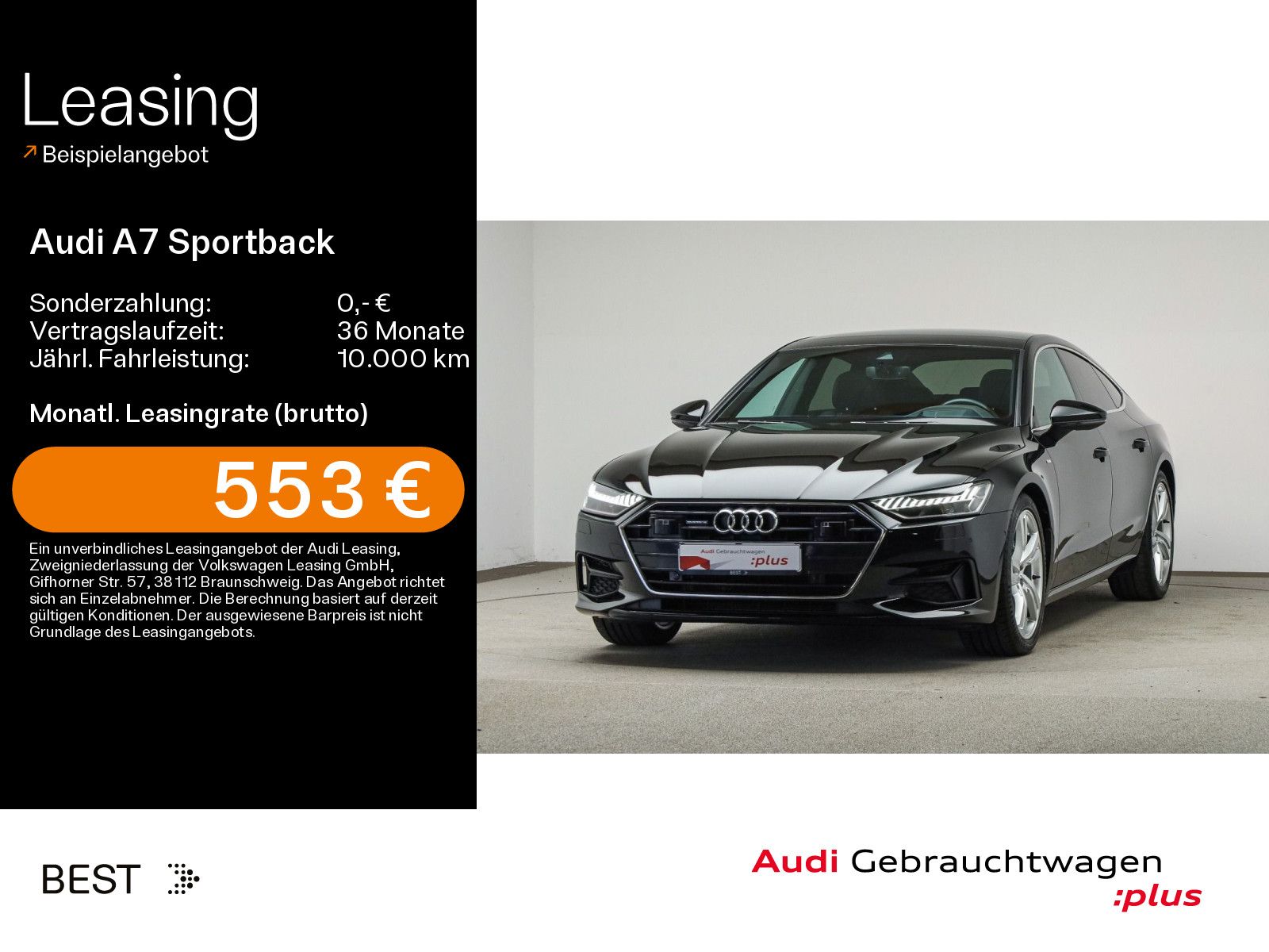 Audi A7 Sportback 40 TDI S line, Matrix, HUD, ACC