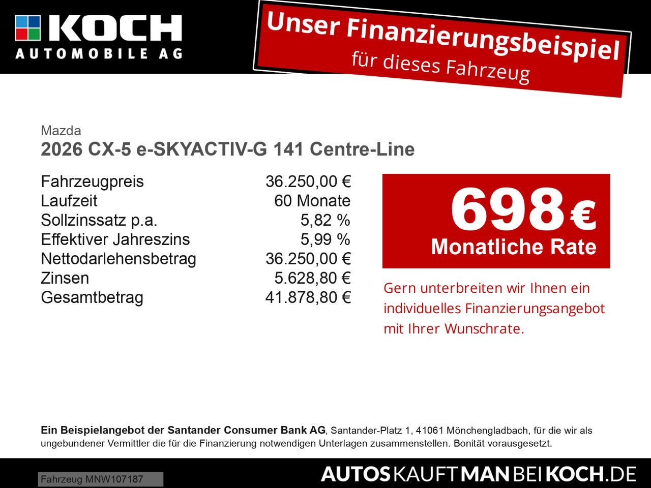 Mazda 2026 CX-5 e-SKYACTIV-G 141 Centre-Line imagem 2