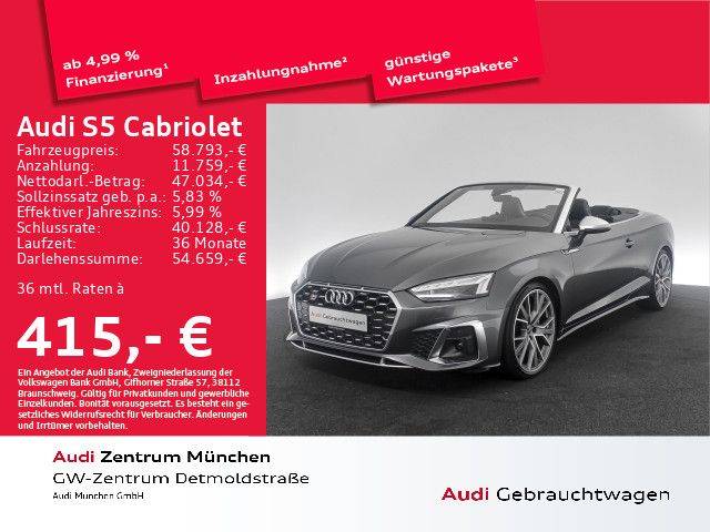 Audi S5 Cabriolet TFSI tiptr. B&O/Matrix-LED/Virtual/