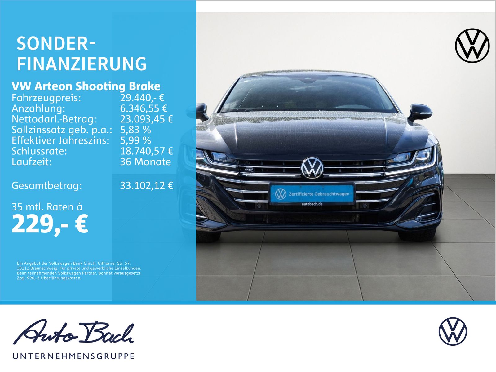 Volkswagen Arteon Shooting Brake 2.0 TDI DSG R-Line, AHK, N imagem 2
