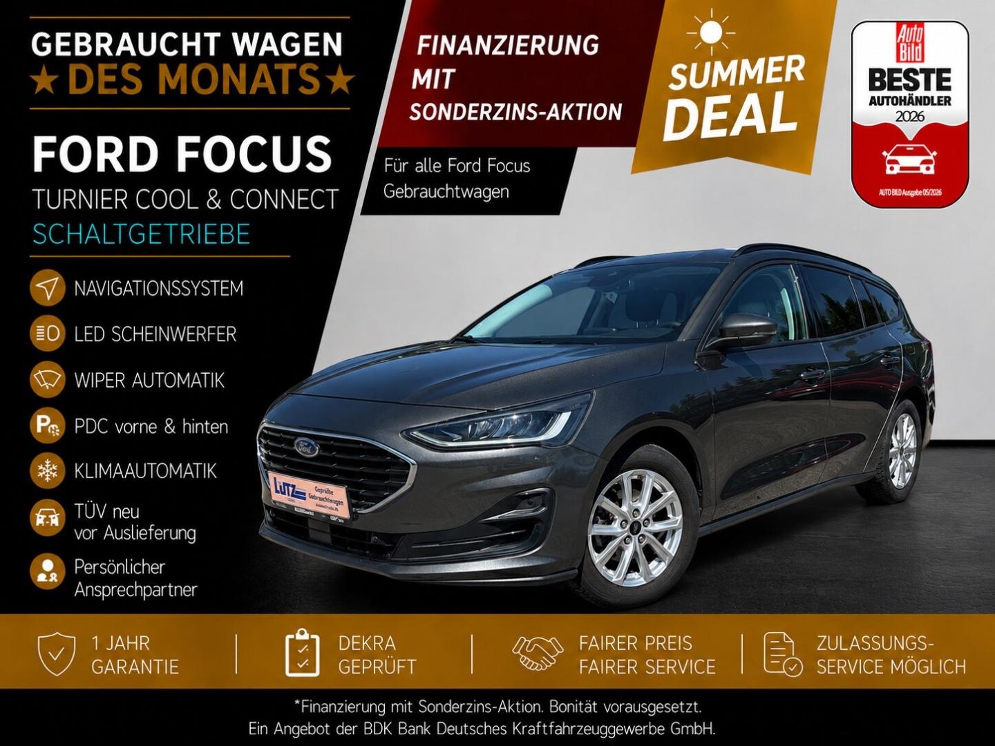 Ford Focus Turnier Cool & Connect Klima ACC City Stop