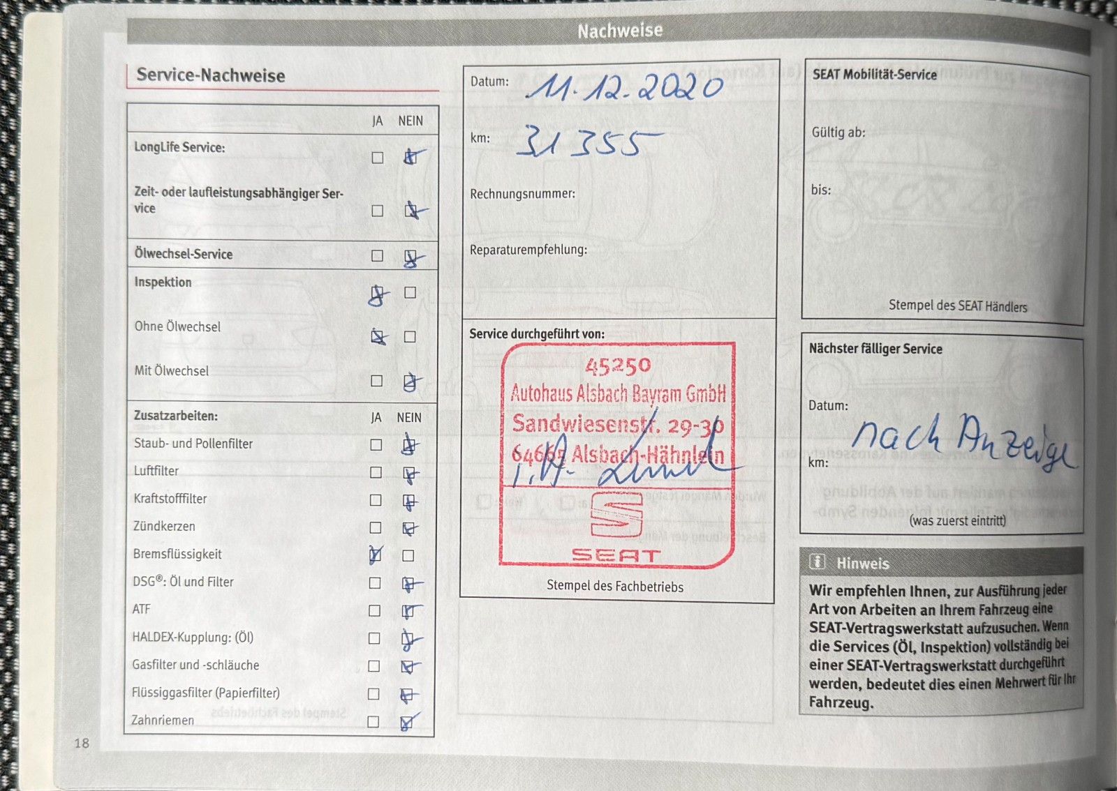 Fahrzeugabbildung SEAT Ibiza 1.0 Reference  "Klima LM Parksensoren hi."