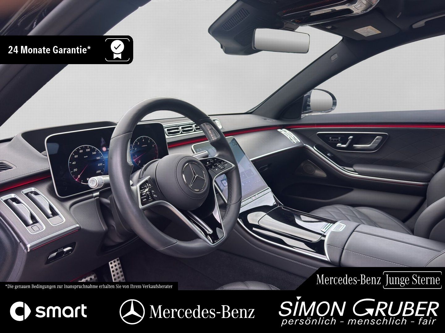 Fahrzeugabbildung Mercedes-Benz S 500 4M AMG Pano 4*Massage+Sitzklima Burm Nappa