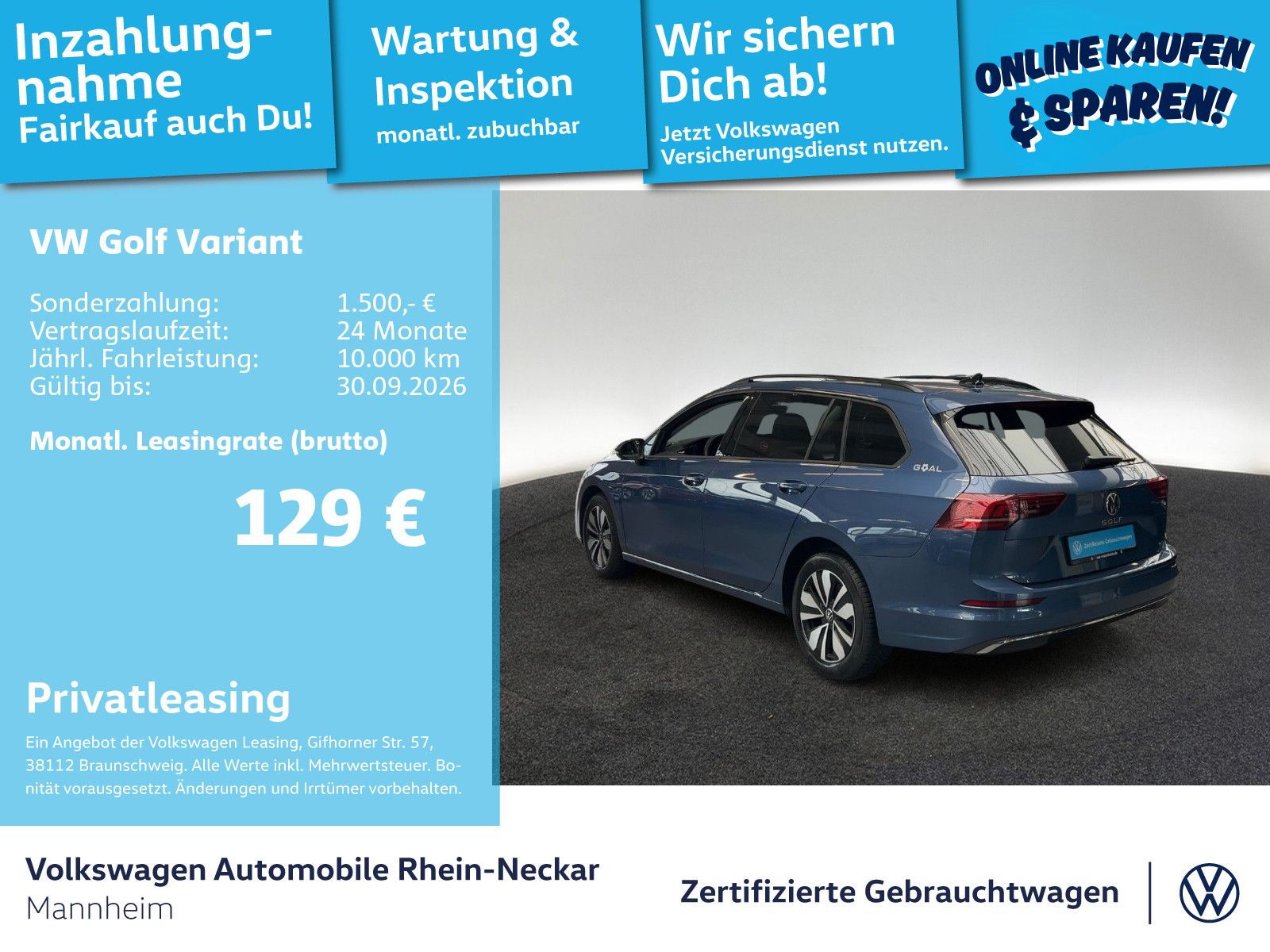 Volkswagen Golf VIII Variant 1.5 TSI GOAL Navi AHK Kamera U foto 2