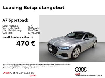 Audi Leasingangebot: Audi A7 Sportback 45 TFSI S tronic *HuD*360°*NAV+*