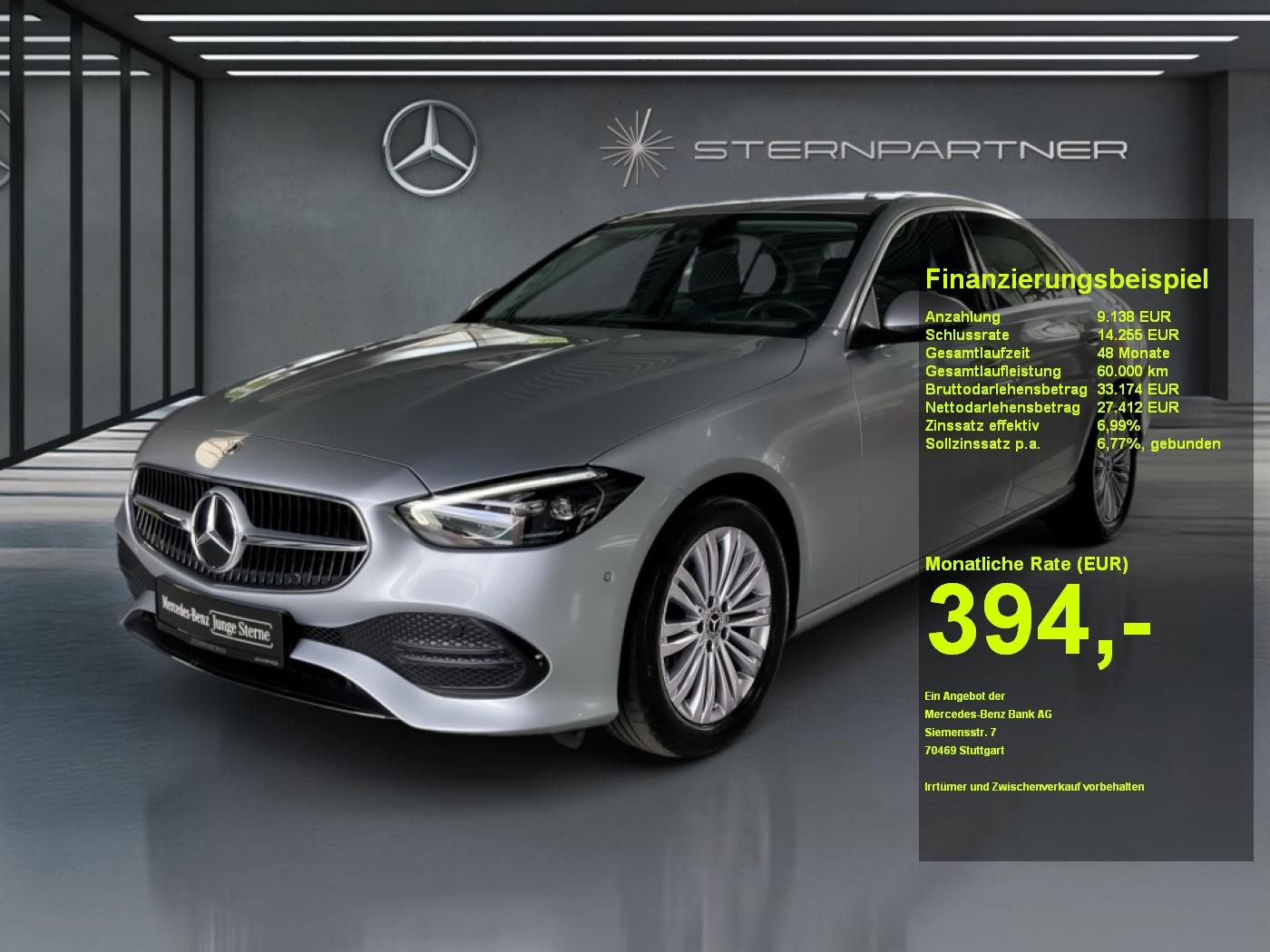 Mercedes-Benz C 200 d Avantgarde+MBUX+Memory+Ambiente+CarPlay