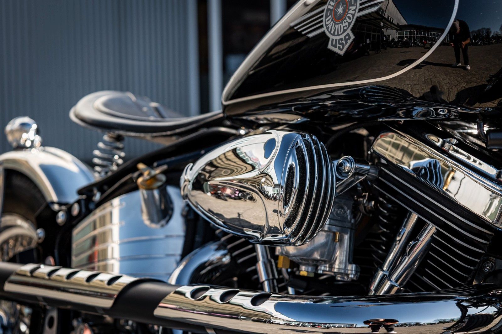Fahrzeugabbildung Harley-Davidson Heritage Springer FLSTC 1989 Oldschool Custom