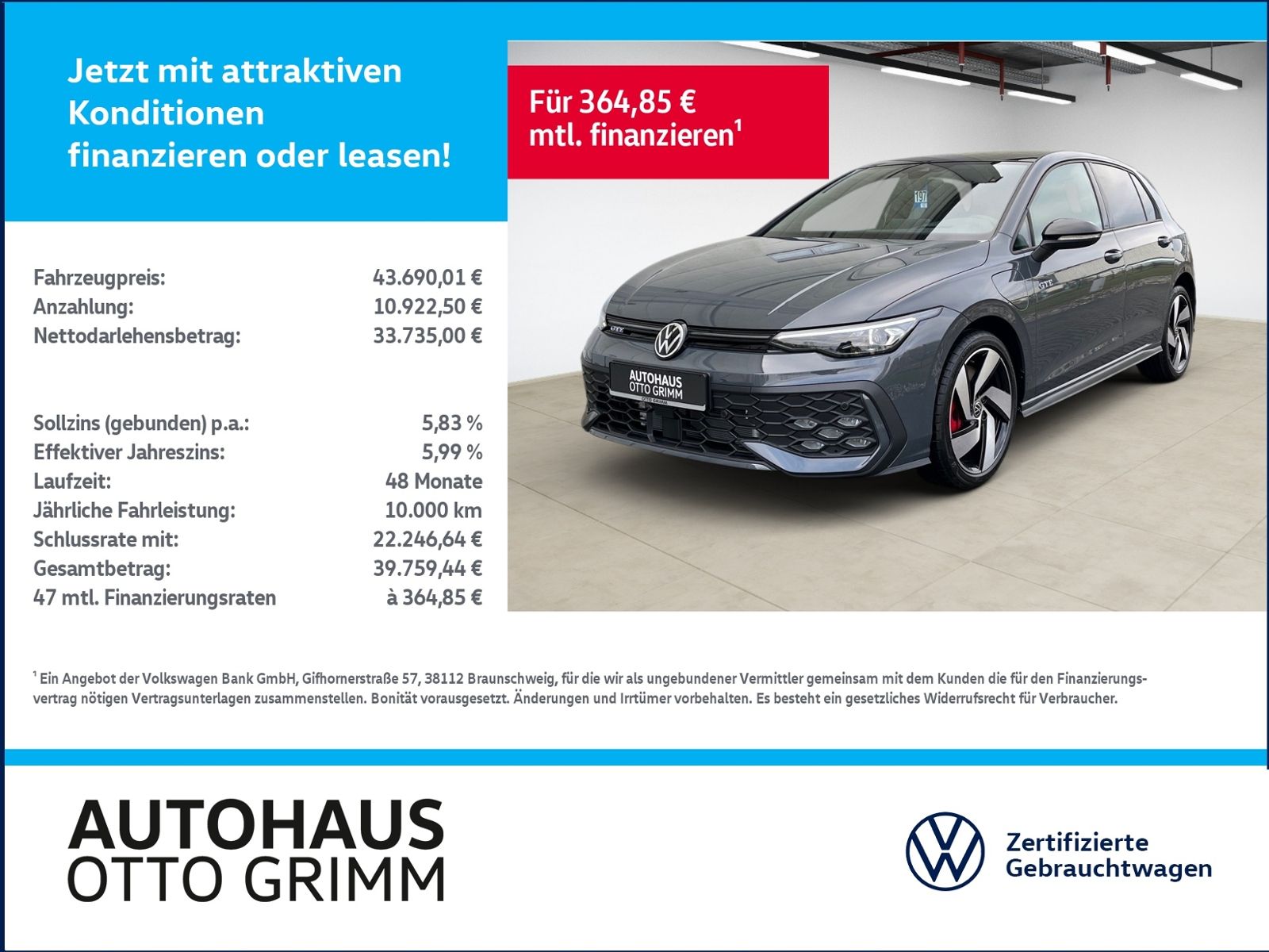 Volkswagen Golf VIII 1.5 eHybrid GTE DSG AHK Pano foto 1