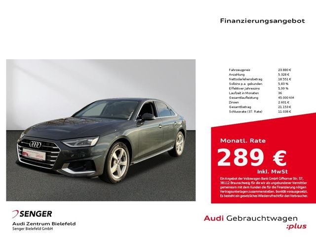 Audi A4 Limousine Advanced 35 TFSI MMI Sitzheizung