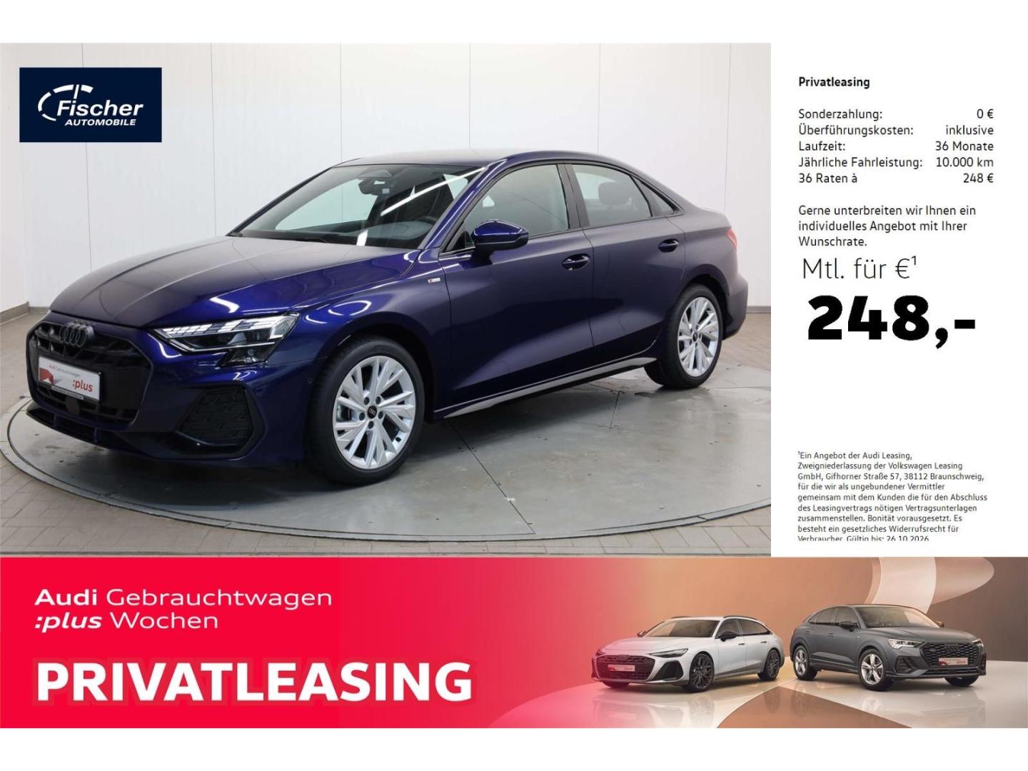 Audi A3 Limousine 30 TFSI S line NAV/RFK/ACC/LED+