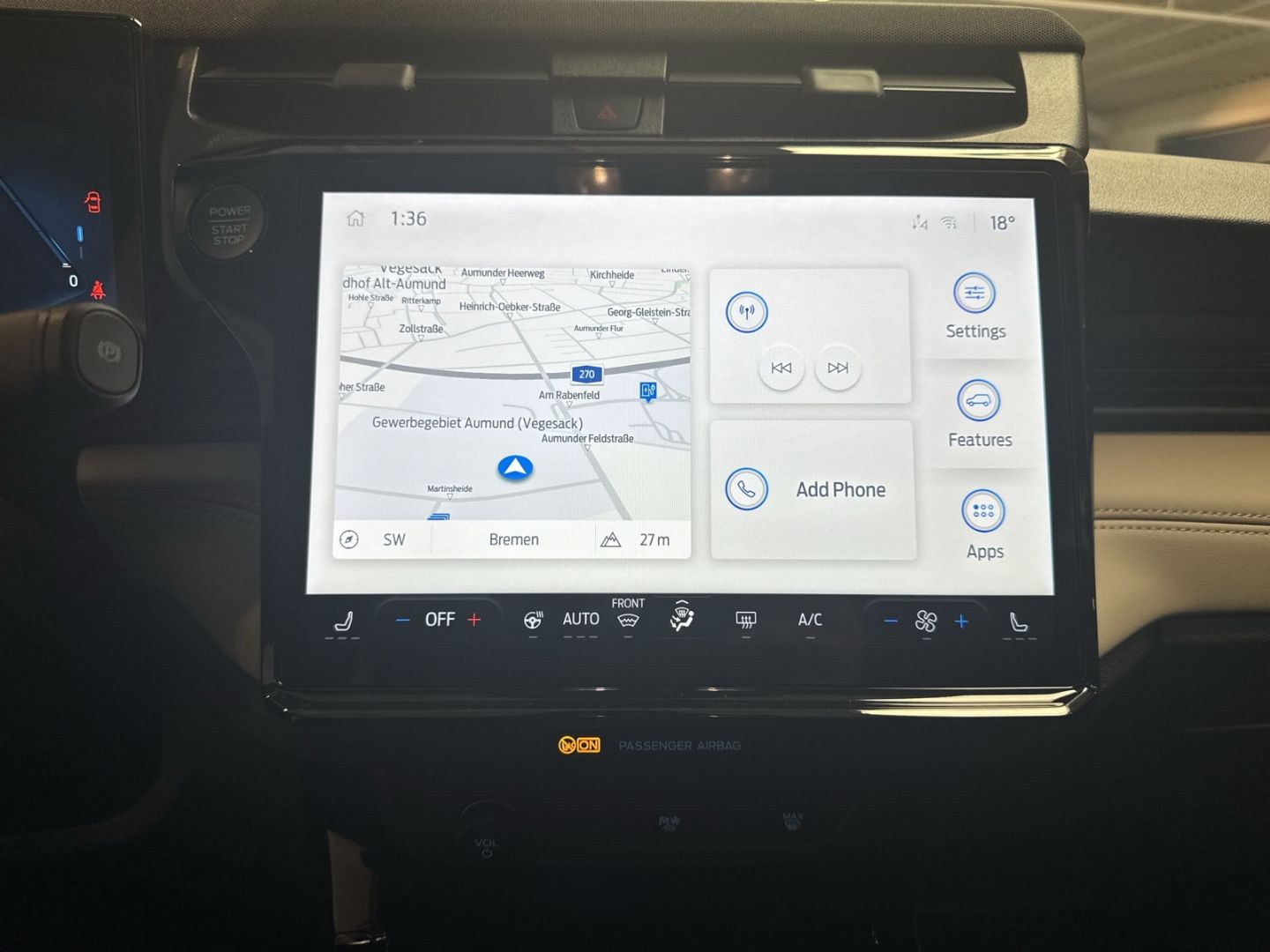 Fahrzeugabbildung Ford Puma Gen-E Navi digitales Cockpit LED ACC Apple