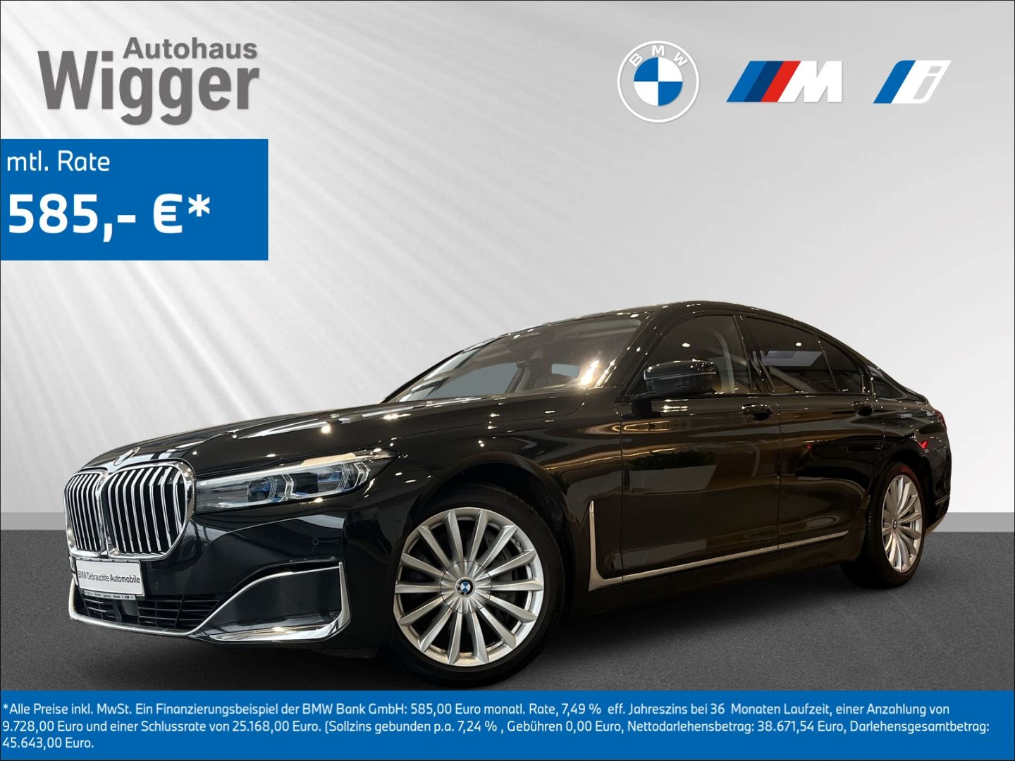 BMW 750 d xDrive/HUD/StandHZG/Navi/Leder/Memory Sitz