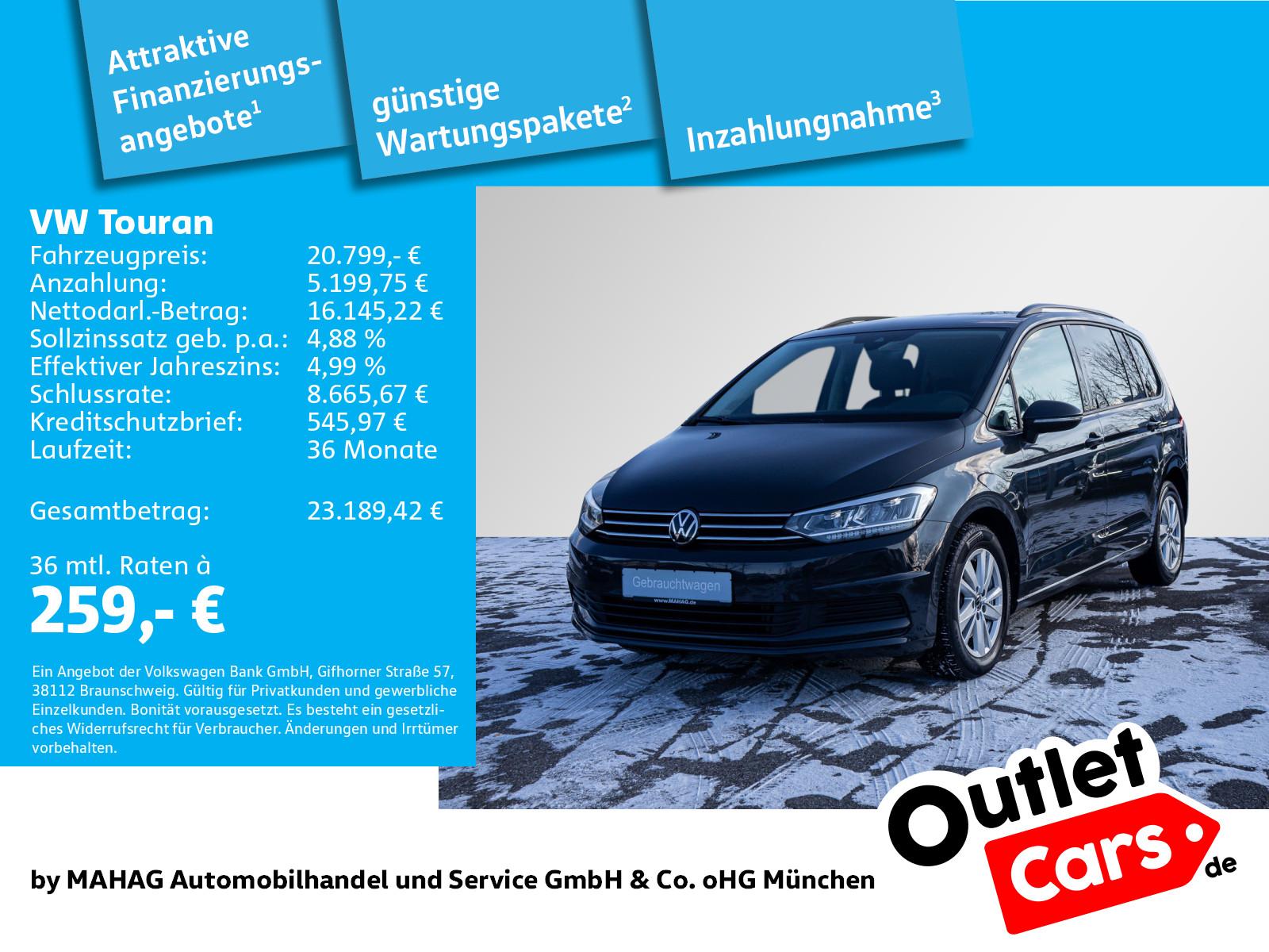 Volkswagen Touran 2.0 TDI Comfortline Navi LED Kamera DSG