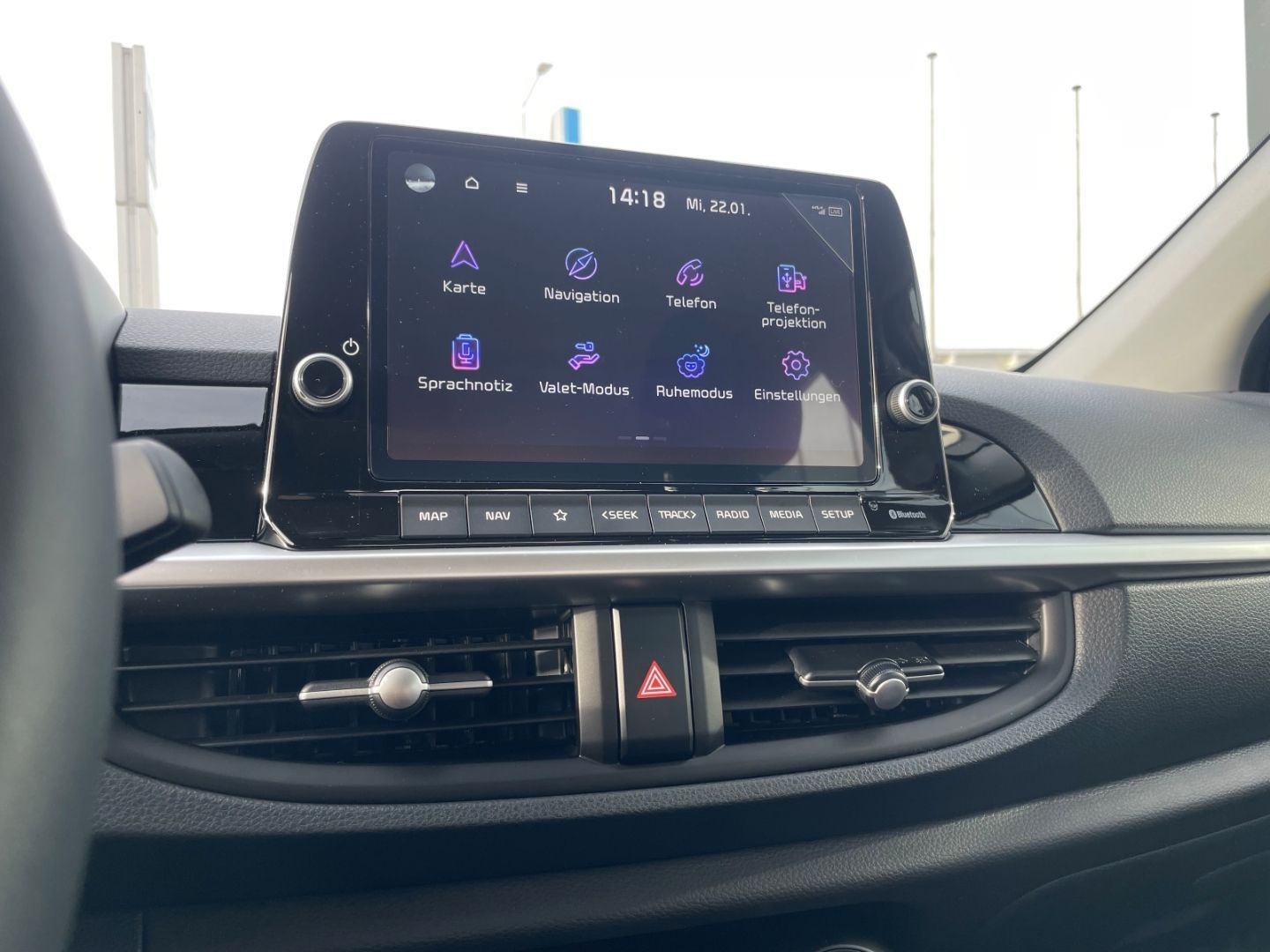 Fahrzeugabbildung Kia Picanto Vision Spurhalteass Verkehrszeichenerk