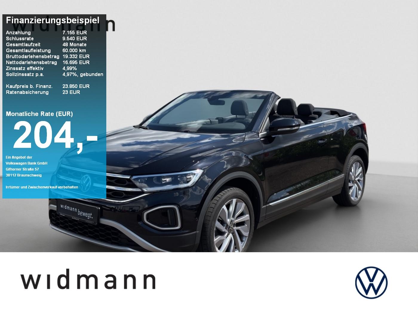 Volkswagen T-Roc Cabriolet Style 1.5 TSI 150 PS NAVI ACC KA