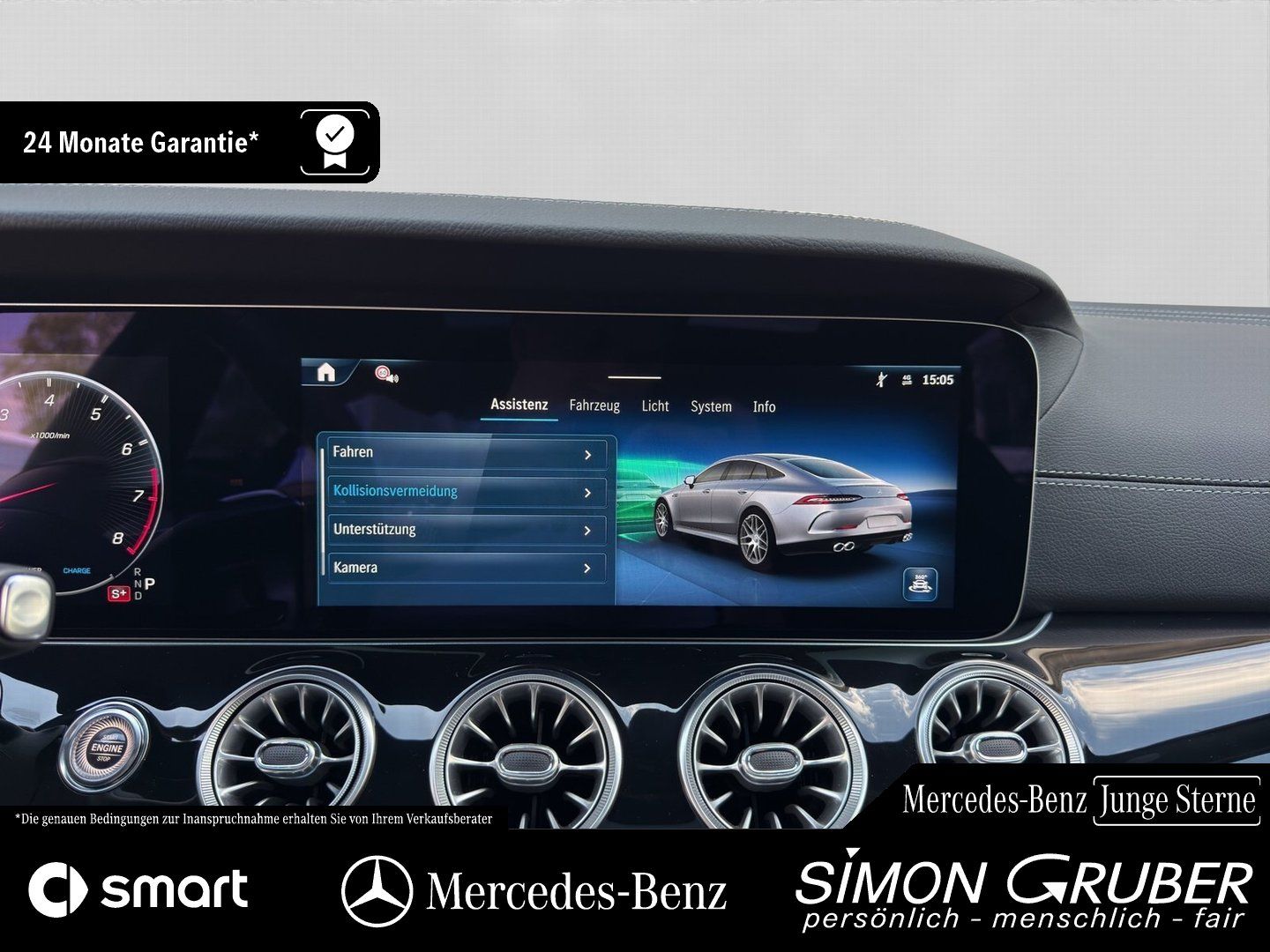 Fahrzeugabbildung Mercedes-Benz GT 43 4M+ AMG V8Style magno Pano Nappa HUD AHK