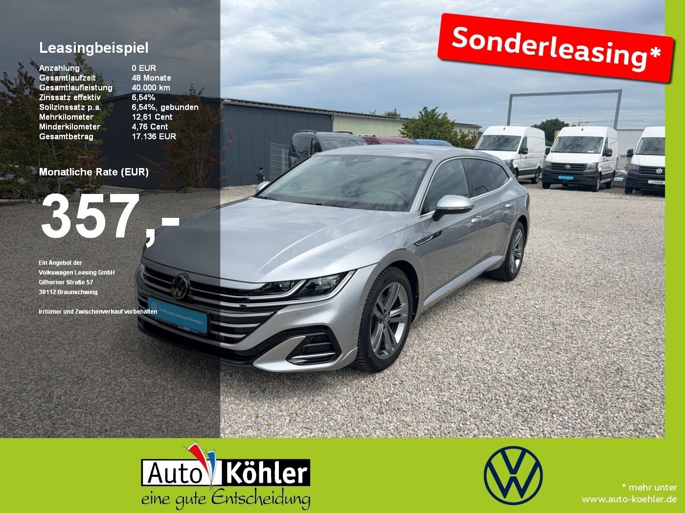Volkswagen Arteon SB R-Line TDi DSG Matrix 4xSHZ ACC AHK LM