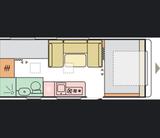 Adria Adora 573 PT, 3er Stockbett, ALDE, Mover,Vorzelt - Etagenbett 3er