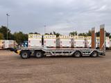 Humbaur 4Achs-Tieflader Drehschemel Radmulde verzinkt, - Tieflader Achs 4