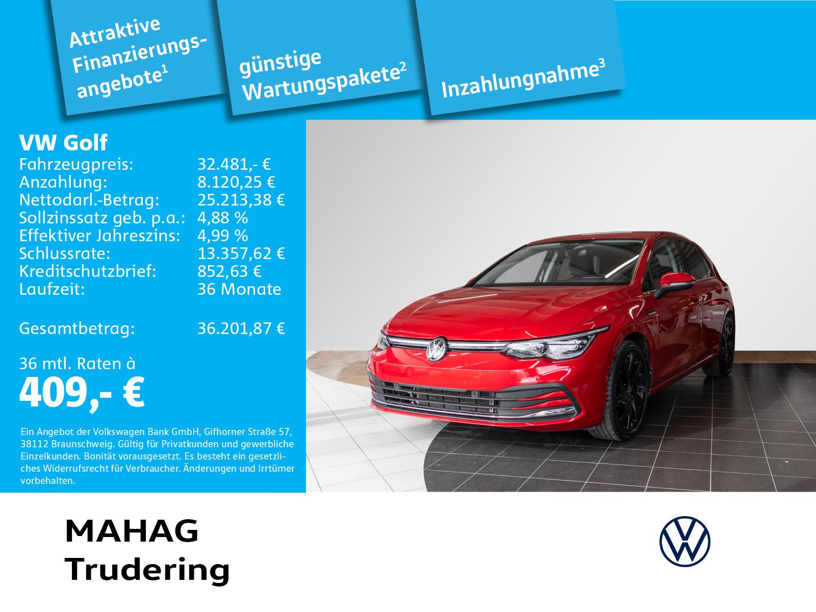 Volkswagen Golf VIII Style 2.0 TSI 4MOT AHK IQ.Light Navi P