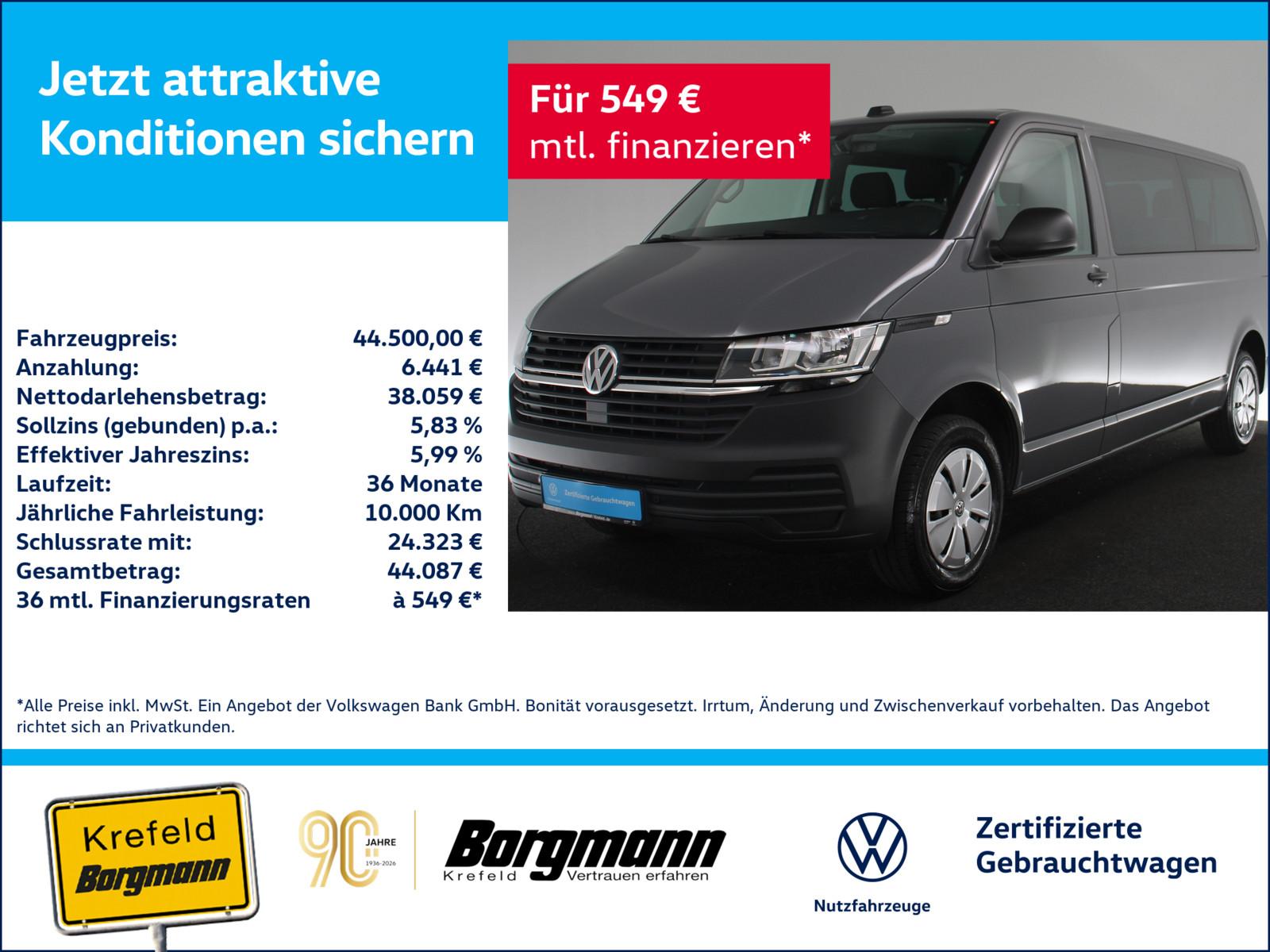 Volkswagen T6.1 Transporter Kombi 2.0 TDI lang FWD PDC
