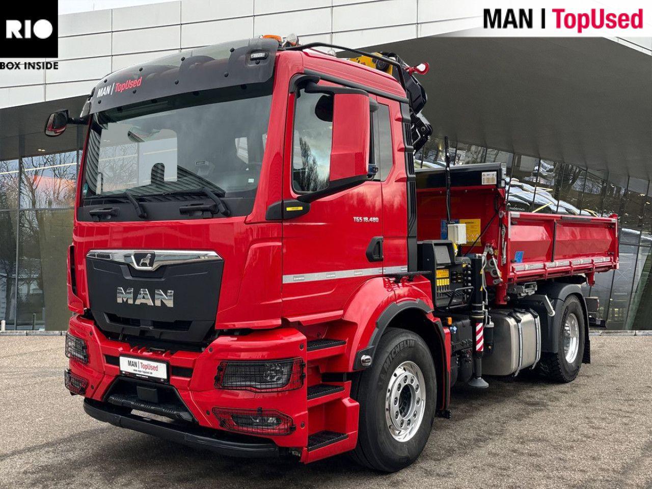 MAN TGS 18.480 4x2 BL, 3-SEITENKIPPER-KRAN Euro6 AHK