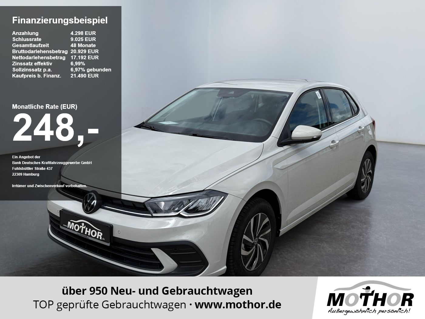 Volkswagen Polo VI Life 1.0 TSI DSG Ganzjahresreifen Kamera