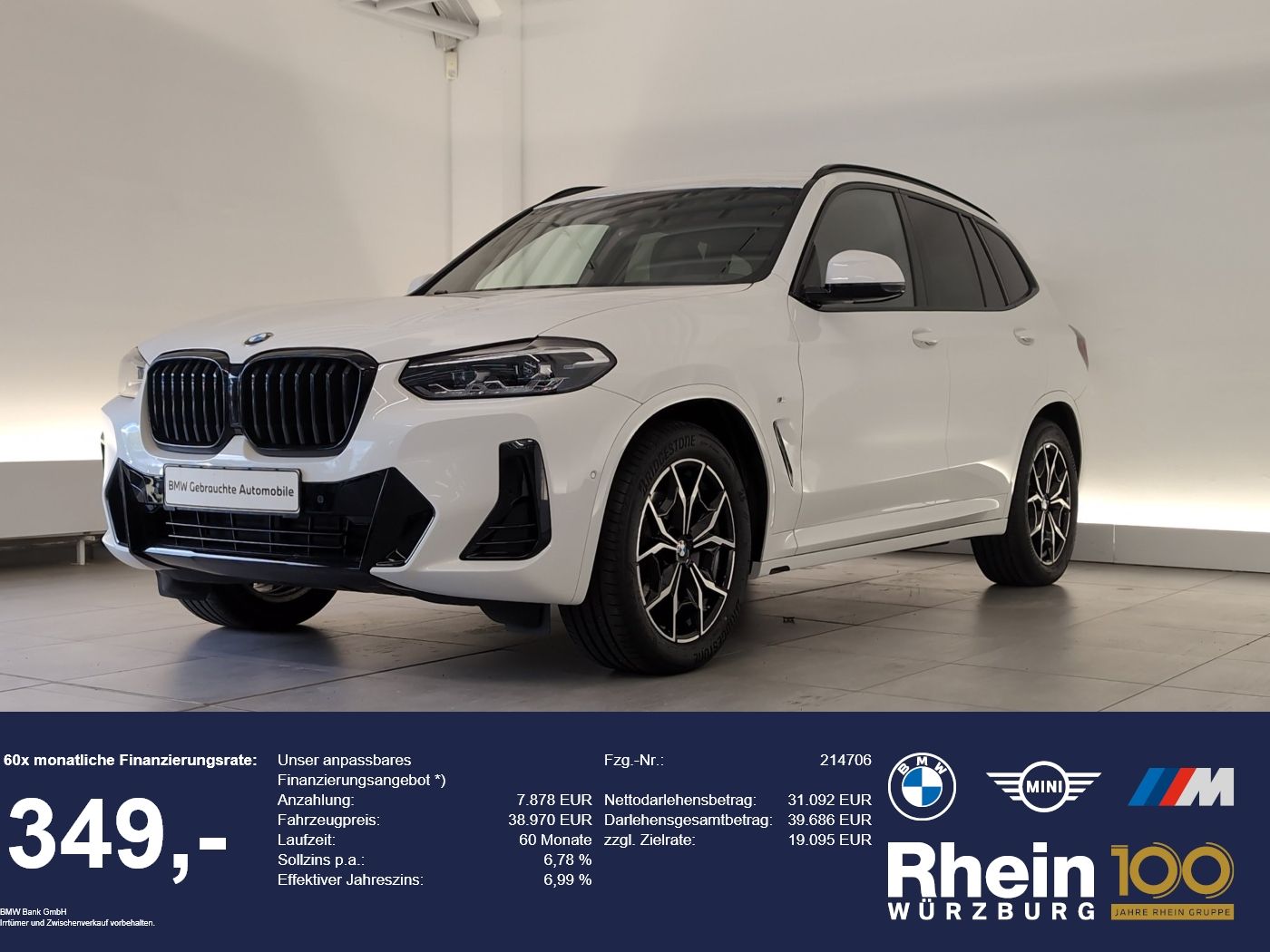 BMW X3 xDrive20i M Sport Navi/LED/RFK/SHZ/HuD Navi/L foto 1