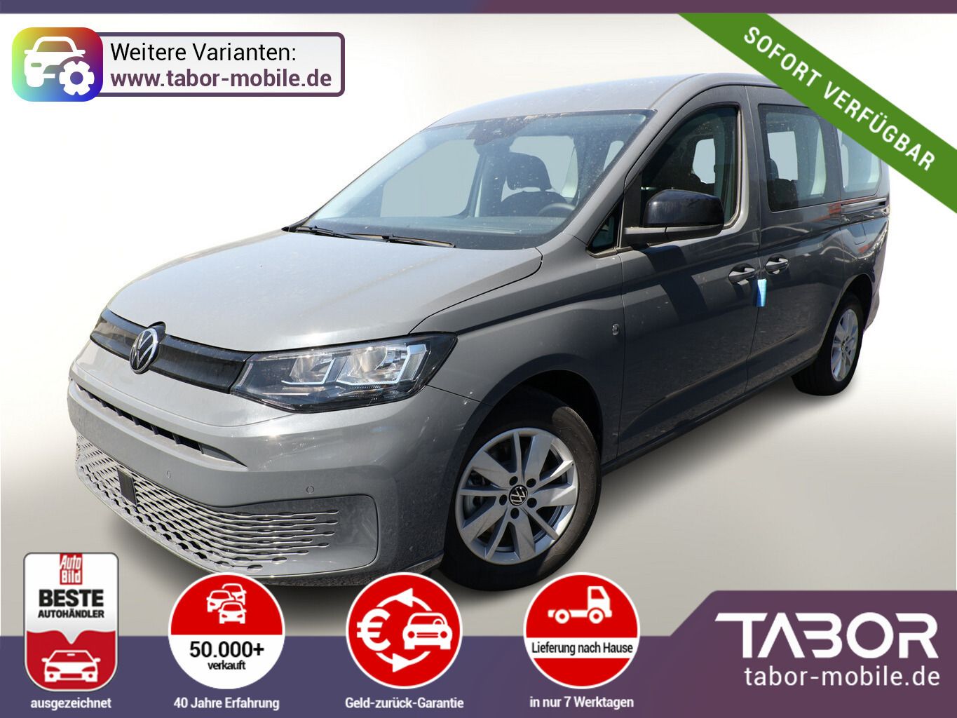 Volkswagen Caddy Maxi Life 7S SHZ 16"LM Klimaaut UVP-33%*