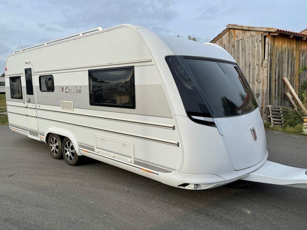 Tabbert Cellini/Klima/Dusche/WC/Gr Kūhlschk/Leder/Alu