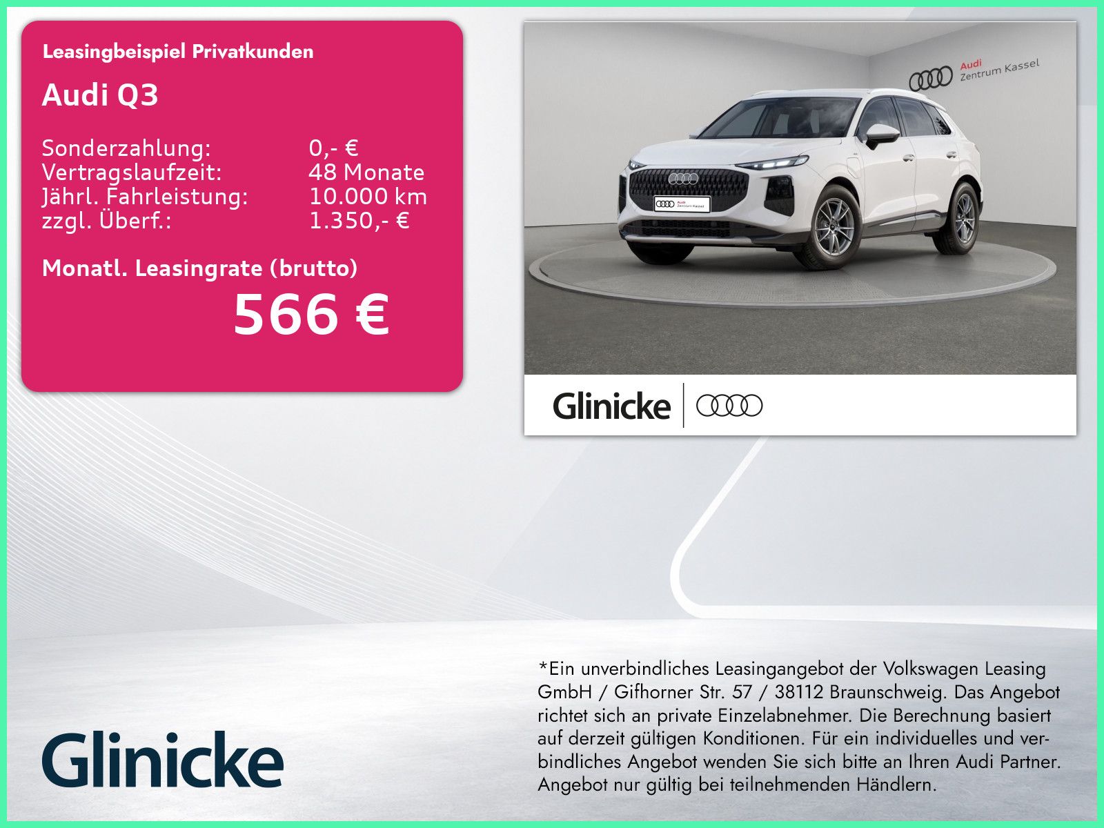 Audi Q3 SUV e-hybrid NEUBESTELLUNG MJ2027