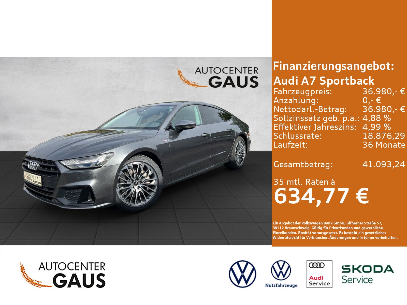 A7 Sportback 2.0 TFSI e quattro s-tronic Navi*LE