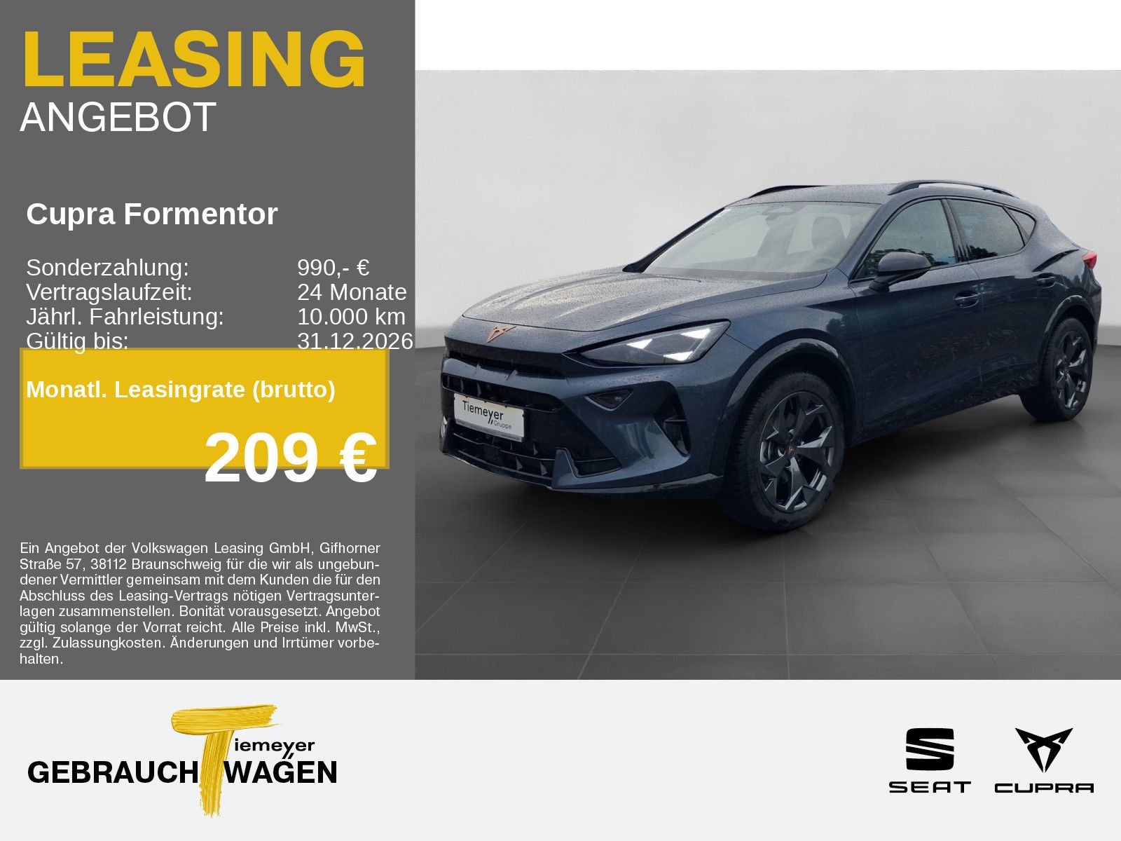 Cupra Formentor 2.0 TDI MATRIX SUPERSPORT 360° NAVI
