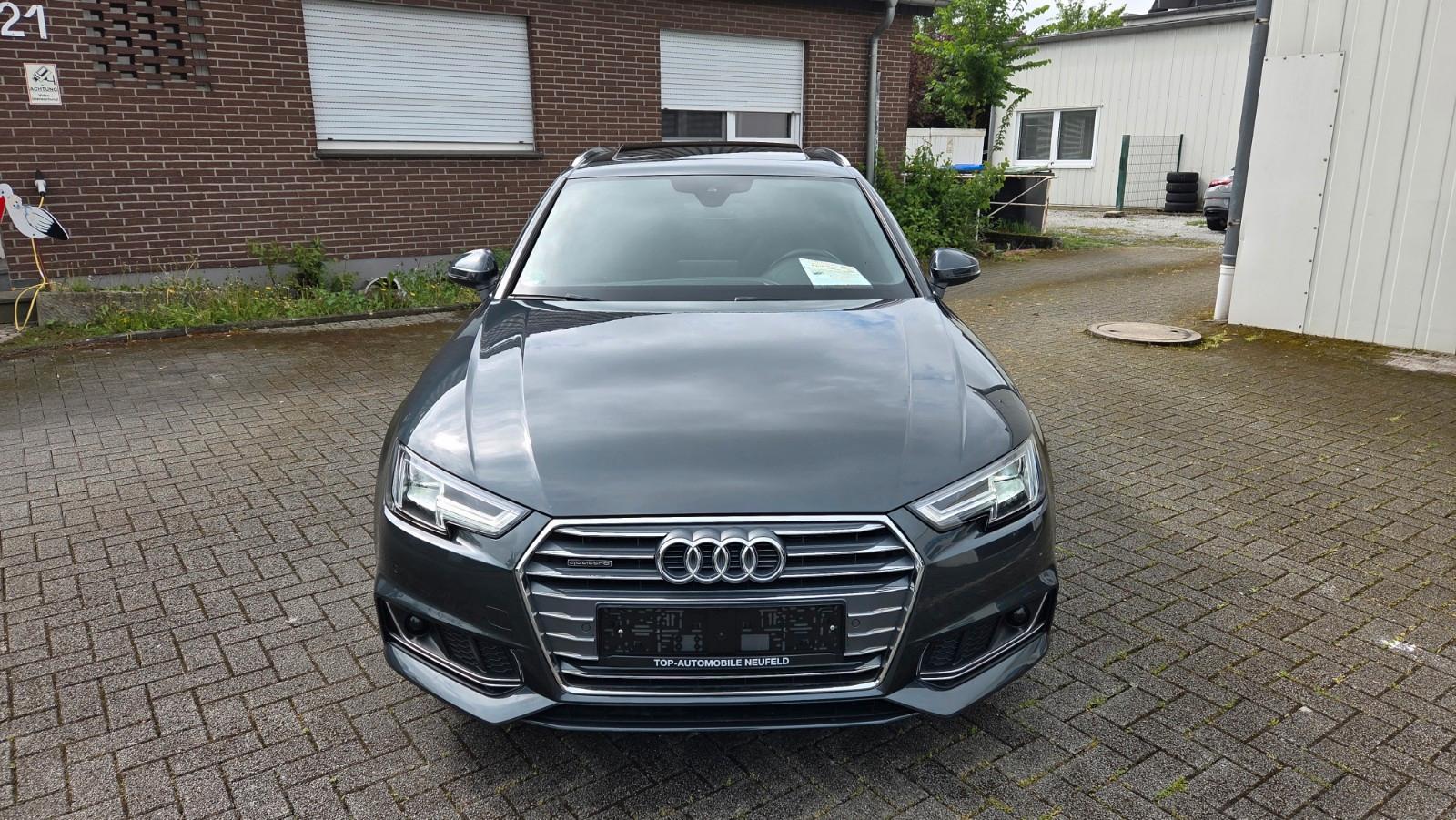 Audi A4-2.0TDI-S-LINE-4X4-AHK+PANOR+LEDER+KAM+NAV+LED