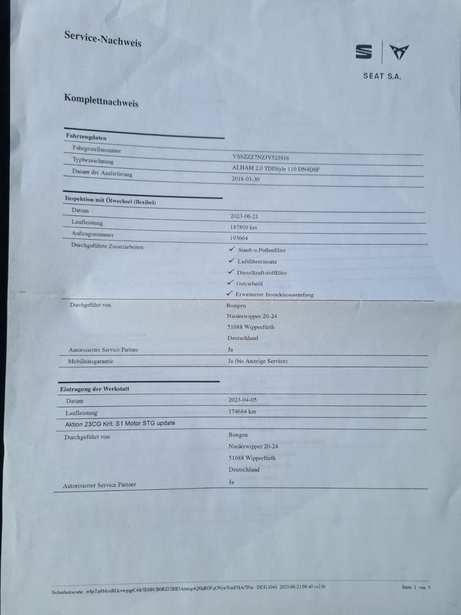 Fahrzeugabbildung SEAT Alhambra Style / NAVI / KAMERA / MWST