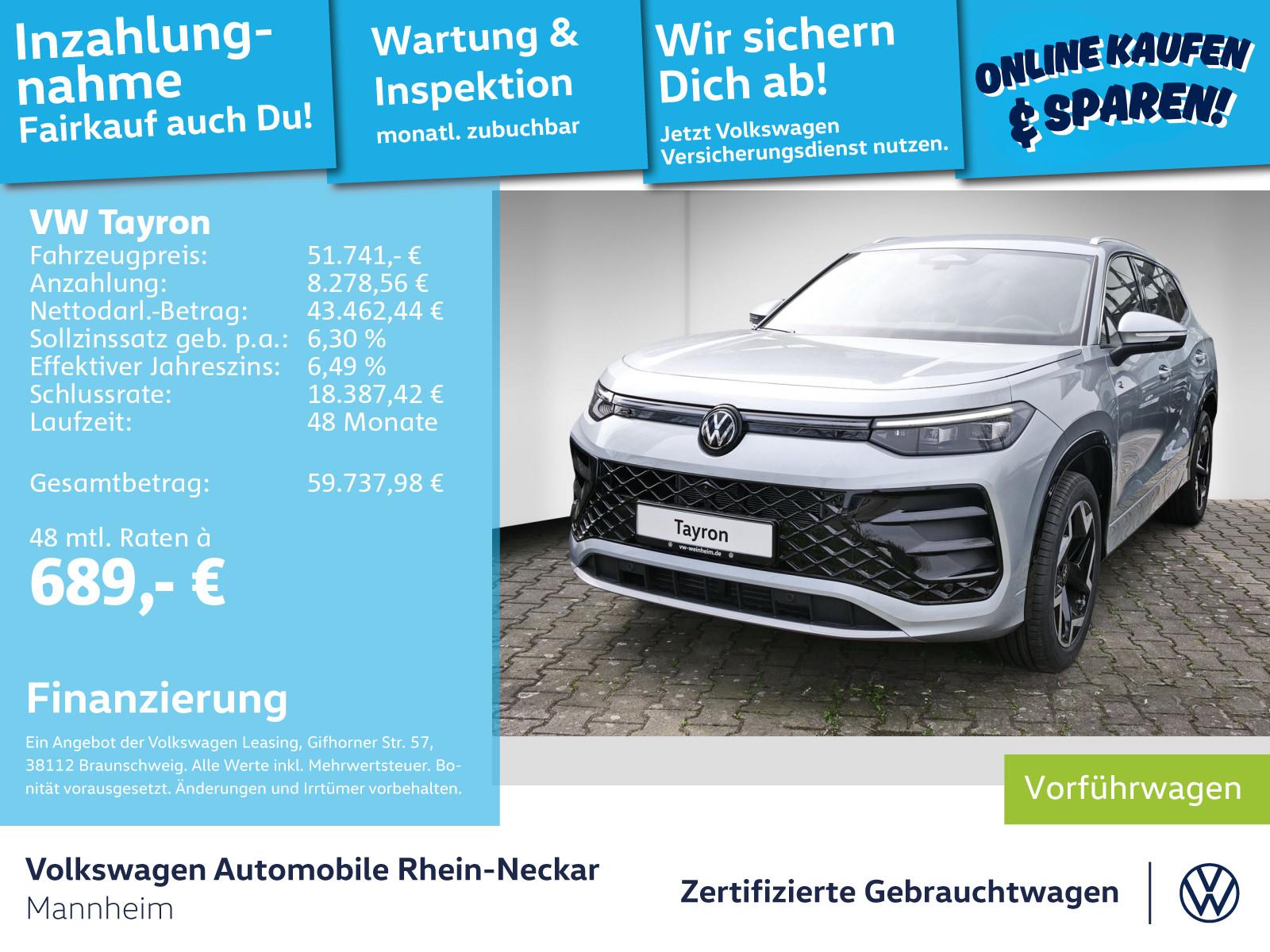 Volkswagen Tayron R-Line 2.0 TDI DSG 7-Sitzer NAVI AHK LED