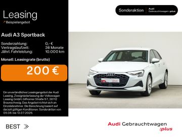 Audi Leasingangebot: Audi A3 Sportback 35 TFSI advanced*0,99%-Finanz*NAVI-