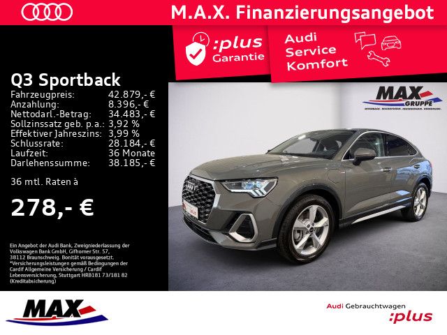 Q3 Sportback 45 TFSI e S LINE LED+AHK+NAV+VC+ALU