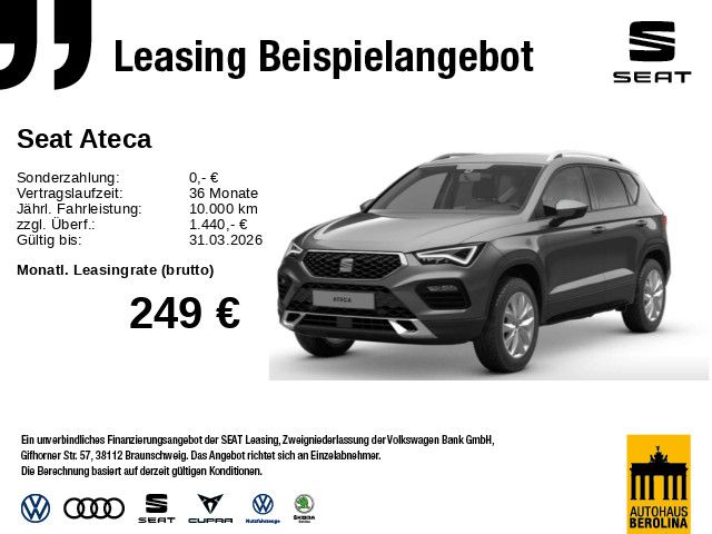 Seat Ateca 1.5 TSI Road Edition DSG *R-CAM*PDC*SHZ*