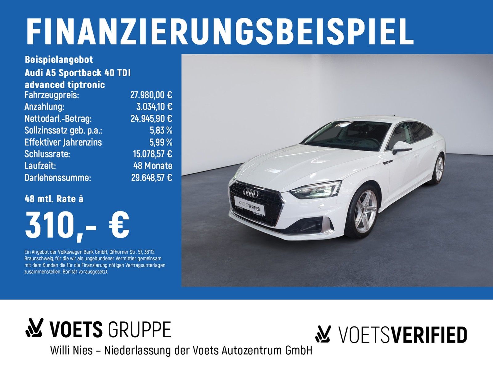 Audi A5 Sportback 40 TDI advanced tiptronic AHK+LED