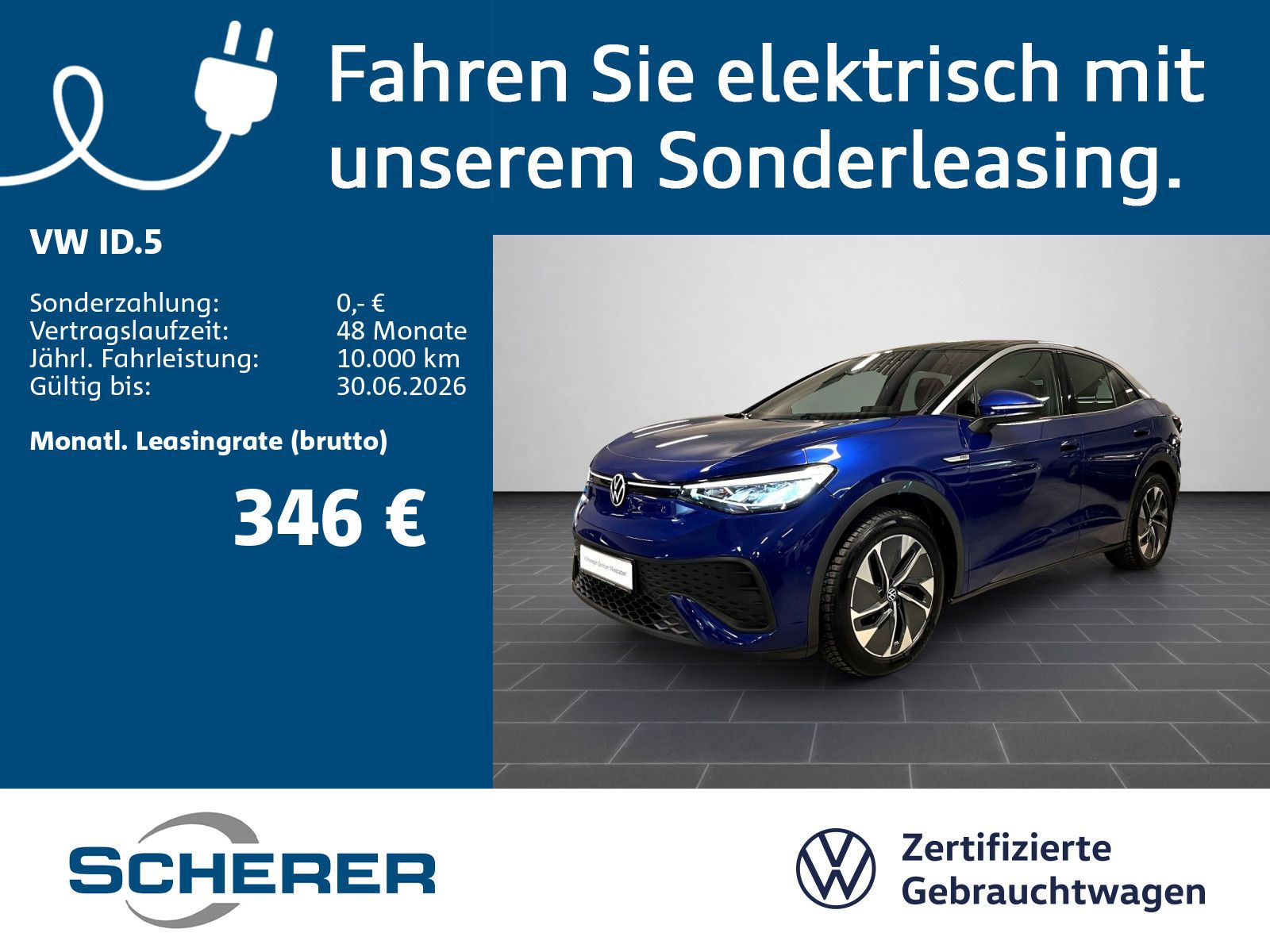 Volkswagen ID.5 Pro 77 kWh, Navi, Sitzh., Kamera, Keyless,