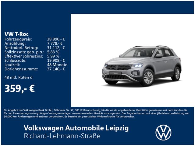 Volkswagen T-Roc Life 1.5 l TSI 110 kW DSG*CLIMA*KESSY