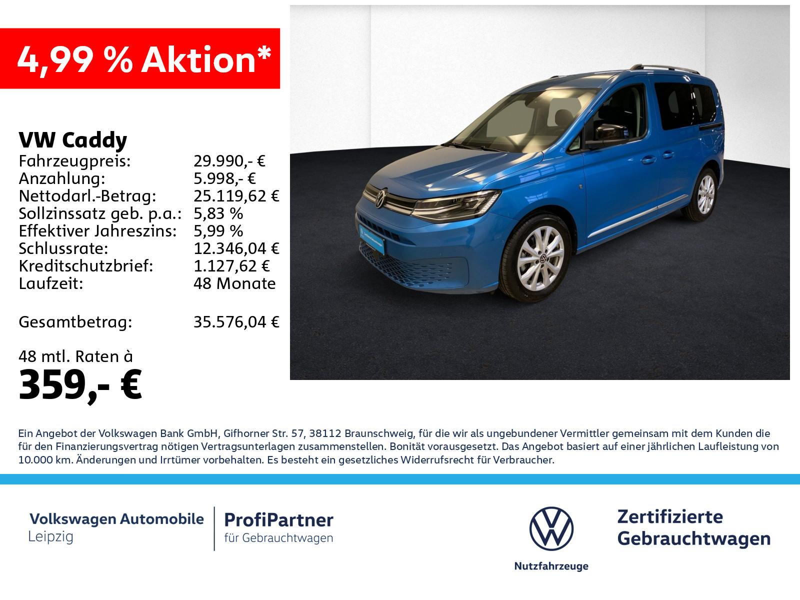 Volkswagen Caddy 1.5 TSI Style *AHK*LED*Navi*Standhzg.*