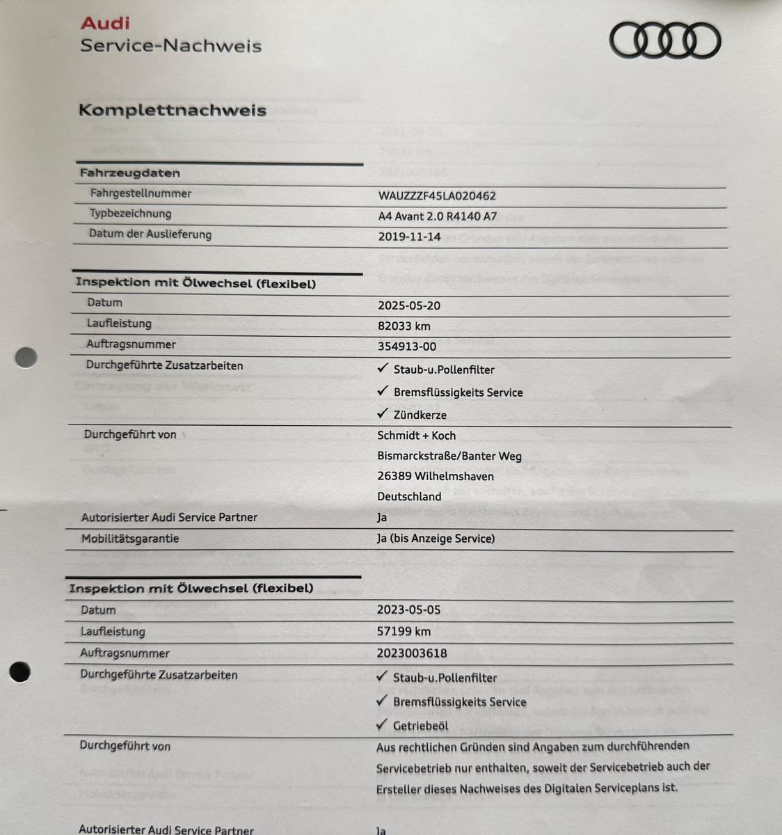 Audi A4 AUT ACC AHK RKAM NAVI Massage SH CarPlay USB