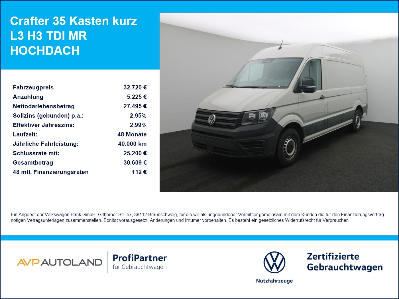 35 Kasten kurz L3 H3 TDI MR HOCHDACH