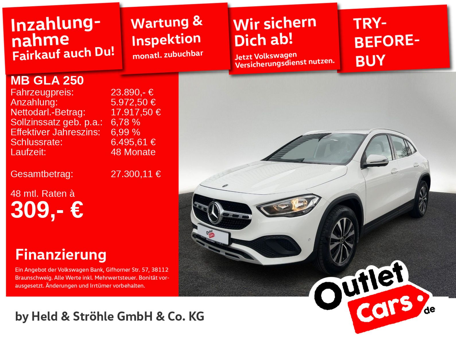 MERCEDES-BENZ GLA 250 Style AHK LED 360°KAM PARK-ASSISTENT