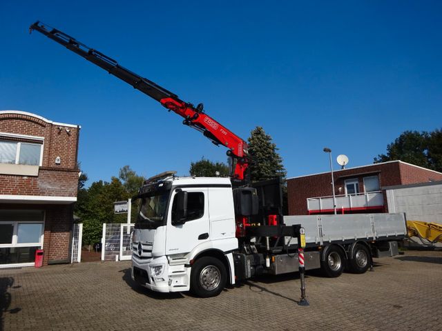 Mercedes-Benz 2543 Actros Pritsche + Fassi F295 Kran 6x2